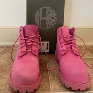 TIMBERLAND Girls Pink Boots! WORN ONCE! Great Condition!